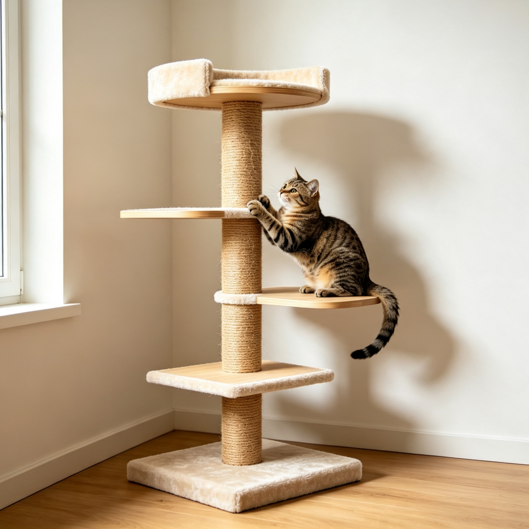 Indoor Multi-functional Sturdy Cat Climbing Tower