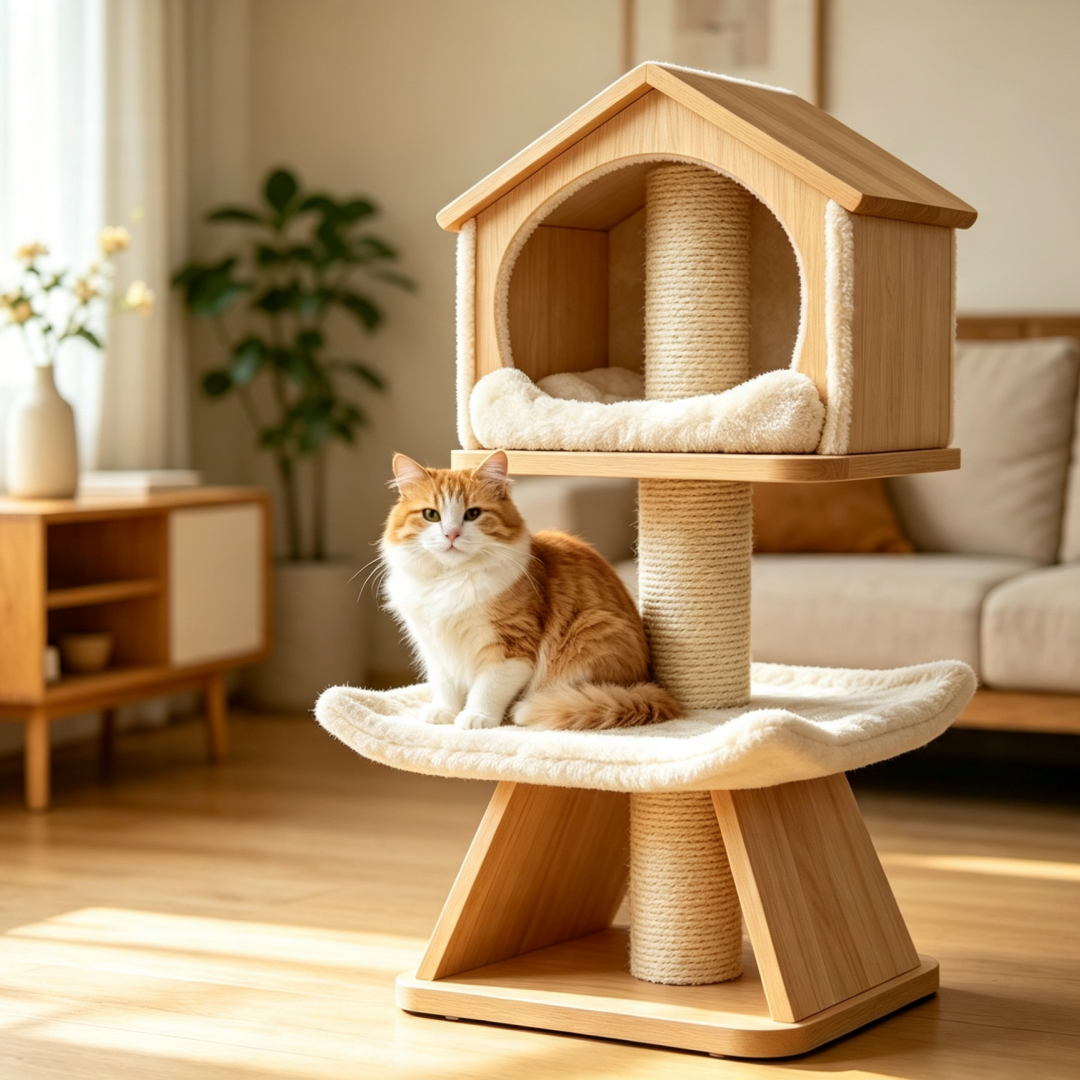 Multi-layer Stable Cat Climbing Tower