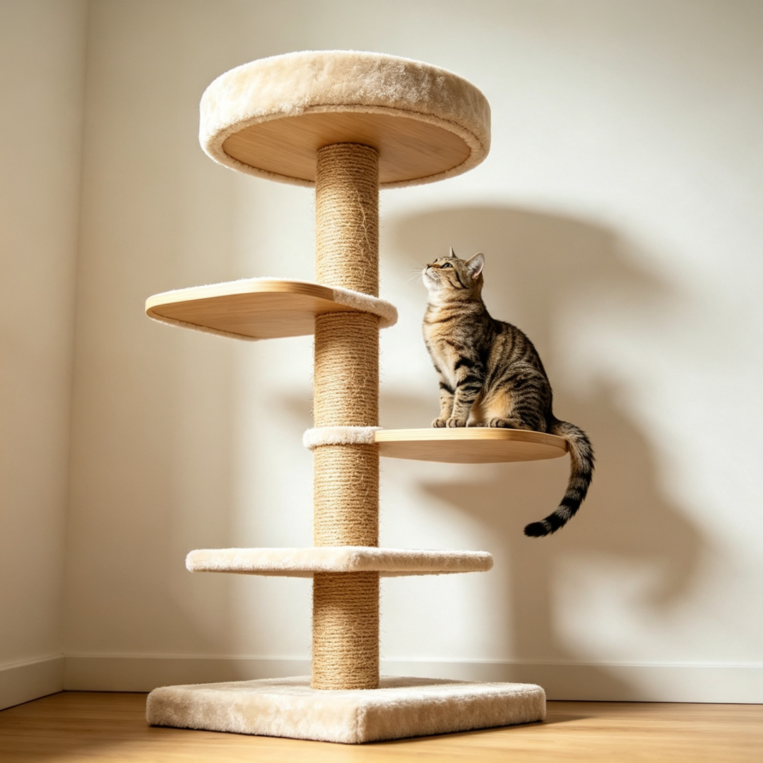 Indoor Multi-functional Sturdy Cat Climbing Tower