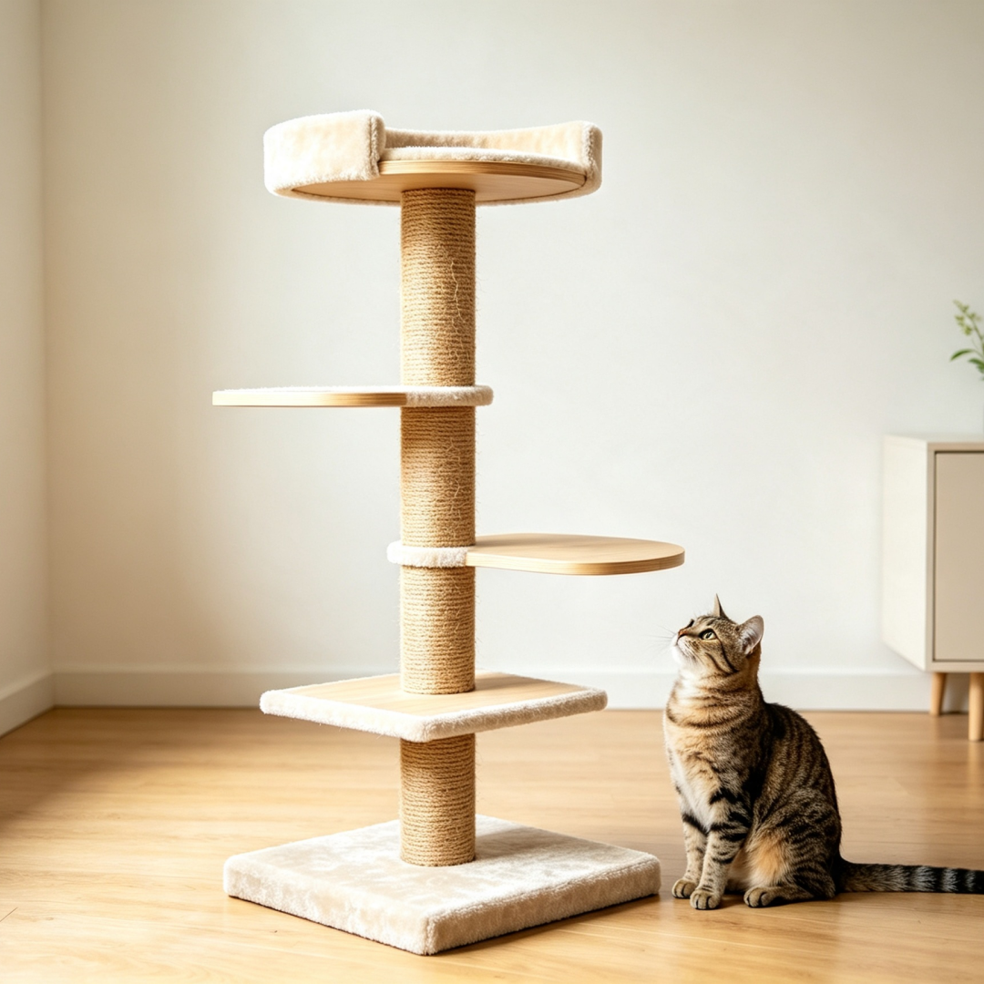 Indoor Multi-functional Sturdy Cat Climbing Tower