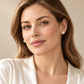 Vellouswell Cream Pearl-Look Stud Earrings | Gold-Tone Settings
