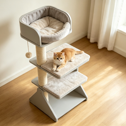 All-In-One Indoor Cat Climbing Tree