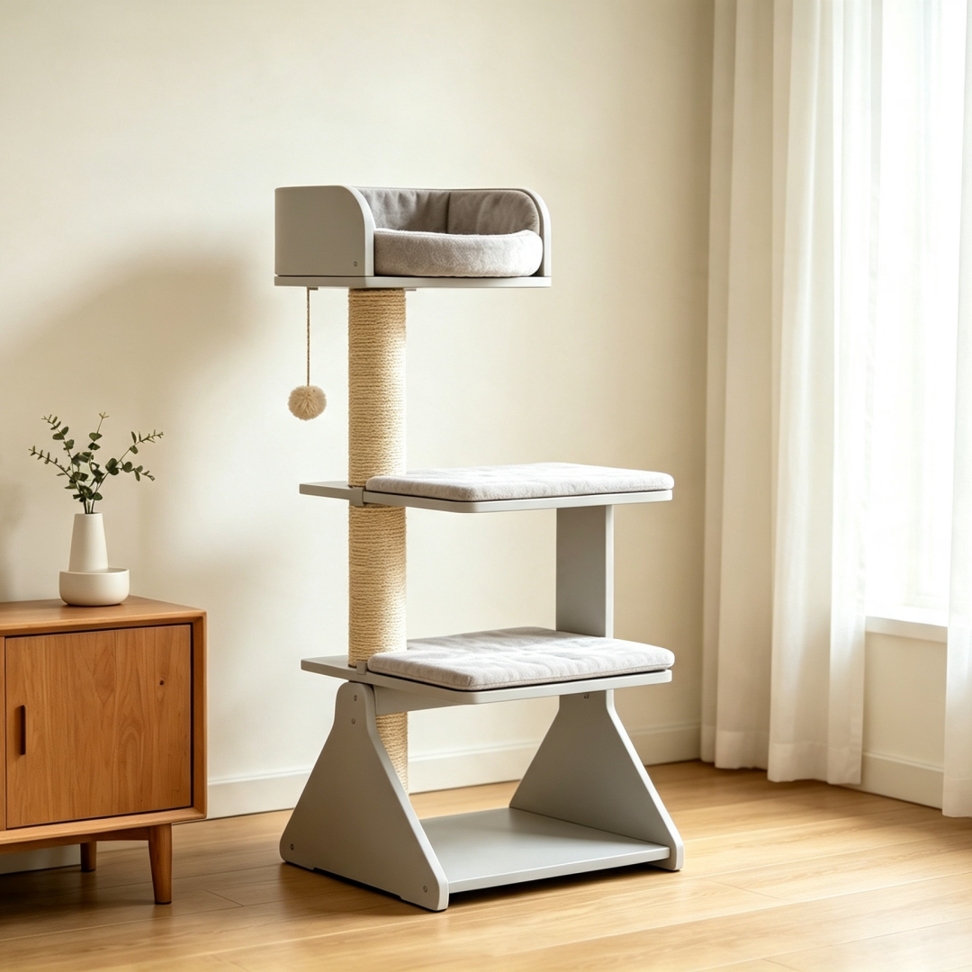 All-In-One Indoor Cat Climbing Tree