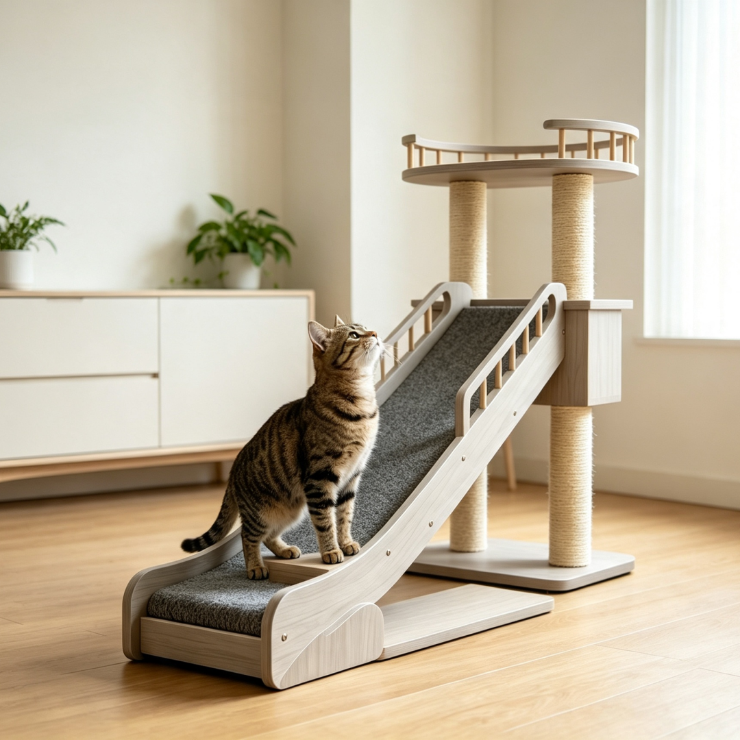 Sturdy Sisal Cat Tree, Multi-layer Indoor Cat Climbing Frame