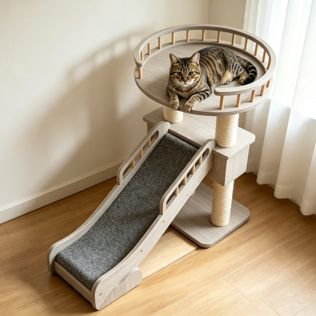 Sturdy Sisal Cat Tree, Multi-layer Indoor Cat Climbing Frame