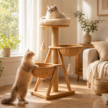 Sturdy Multi-functional Cat Climbing Ornament