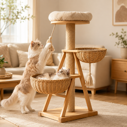 Sturdy Multi-functional Cat Climbing Ornament