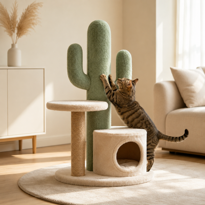 Sisal Cat Climbing Tree, Stable Multi-layer Indoor Cat Tower