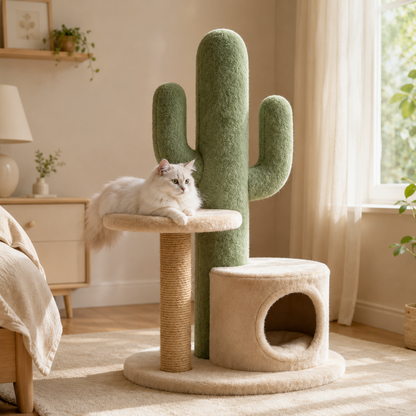 Sisal Cat Climbing Tree, Stable Multi-layer Indoor Cat Tower