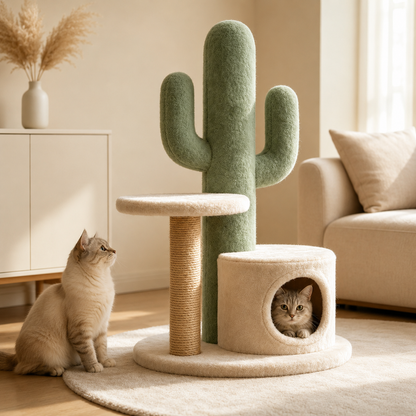 Sisal Cat Climbing Tree, Stable Multi-layer Indoor Cat Tower