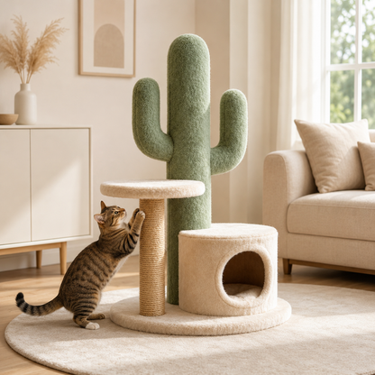Sisal Cat Climbing Tree, Stable Multi-layer Indoor Cat Tower